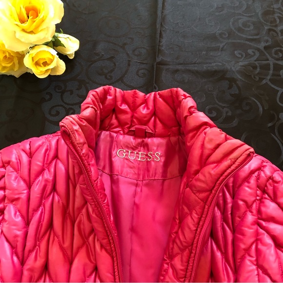 GUESS Women Pink Winter Jacket/Puffer - Picture 6 of 15